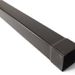 TUBO PLUVIALE PVC QUADRO TESTA DI MORO 100X100X3M.