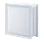 VETROMATTONE ONDULATO SATINATO BIANCO 19X19X8