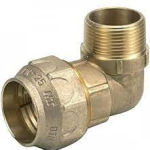 GOMITO OTTONE X POLIET.  M 1/2 20