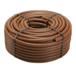 TUBO CORRUGATO D.20 ROTOLO  100M (EC) MARRONE