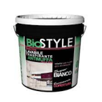 BIOSTYLE Idropittura lavabile antimuffa traspirante BIANCO Lt. 4