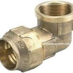 GOMITO OTTONE X POLIET.  F 3/4 25