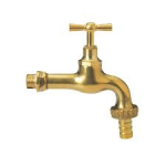 RUBINETTO PORTAGOMMA GIALLO 1/2