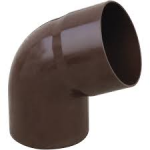 CURVA PVC MARRONE MM.80 A 67