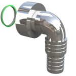 CURVETTA X SIFONE LAVATRICE PP 1" CROMO (BONOMINI)