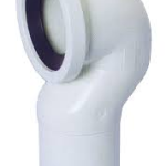 CURVA WC A CIGNO CON GUARNIZIONE MM.90