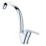 MISCELATORE CUCINA Canna alta monoforo serie TIMELESS (TECOM)