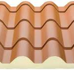 LASTRA FINTO COPPO COIBENTATO ISODOMUS CLASSIC MM.40    ML. 10,15  (ISOPAN)