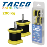 KIT ANTIVIBRANTI TACCO GIALLO 4PZ UNITA' ESTERNE FINO A 200KG