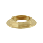 Controdado flangiato 1/2" ottone giallo