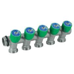 COLLETTORE 3/4X1/2   A  5 VIE maniglia verde