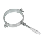 COLLARE PESANTE C/TASSELLO E VITE PER TUBO PVC/PP  MM. 90 (2PZ.)