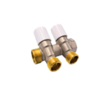 COLLETTORE 3/4X1/2   A  2 VIE maniglia bianca