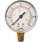 MANOMETRO RADIALE ATTACCO VERTICALE  1/4    0-10