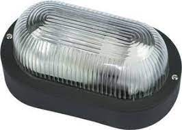 PLAFONIERA OVALE E27 NERA