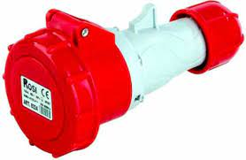 PRESA MOBILE 16A 4P 6H IP67 400V ROSSA