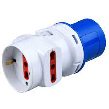 ADATTATORE SPINA INDUSTRIALE - PRESA SCHUKO + 2 PR 16A 230V IP20