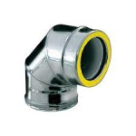 CURVA CHIUSA 90° INOX D/P D.  80/100
