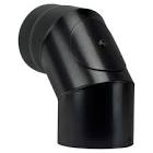 CURVA c/isp.CHIUSA NERA PER STUFA  130 (SAVE)