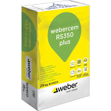 WEBER.CEM RS350 PLUS IDROFUGATO FIBRATO BIANCO KG. 25