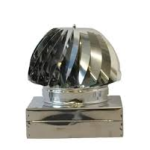 ASPIRATORE EOLICO QUADRO INOX 27x27