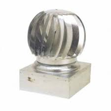 ASPIRATORE EOLICO QUADRO ZINCATO 52X52