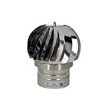 ASPIRATORE EOLICO TONDO INOX D. 160