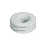 MORSETTO X WC RETROVASO GOMMA BIANCA MM.60/65 X 30/32