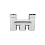 CAPPELLO AD H.  ACCIAIO INOX D.  300