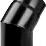 CURVA APERTA NERA PER STUFA 120 (SAVE)