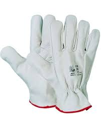 GUANTI PELLE FIORE BOVINO - BIANCO T/11
