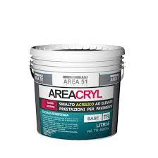 AREACRYL SMALTO Smalto acrilico monocomponente extraforte per pavimenti BIANCO Lt. 5