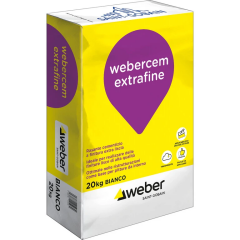 WEBER.CEM EXTRAFINE BIANCO KG.20