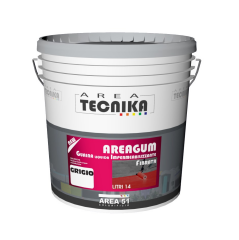 AREAGUM FIBRATA Guaina liquida impermeabilizzante fibrata antialga GRIGIO 7004 Lt. 14