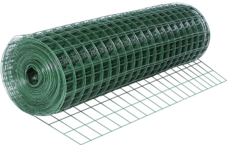 RETE RECINZIONE PLASTIFICATA VERDE 50X75 H.125 ML.25