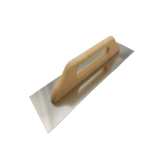 FRATTAZZO INOX DUE MANI  M/ECOWOOD S/958 MM.480X130 (CASTORO)