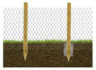 RETE ANTICINGHIALE IN FILO ZINCATO 2,7 MM - MAGLIA 8X10 CM - H 2 MT - ROTOLO 25 ML