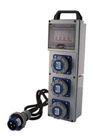 QUADRO DA CANTIERE 3 PRESE 220V IP 67 (FT)