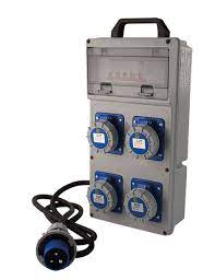 QUADRO DA CANTIERE 4 PRESE, 220 V  IP 67 (FT)