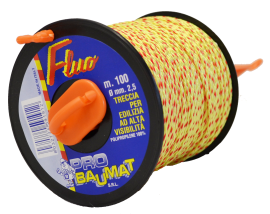FILO GENIUS EDILIZIA CON CHIODO AVVOLGITORE M.100 GIALLO MM.2 (BAUMAT)
